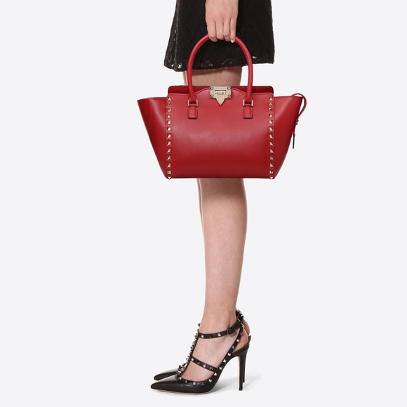 Valentino Bags Valentino Rockstud Top Handle Bag Poshmark